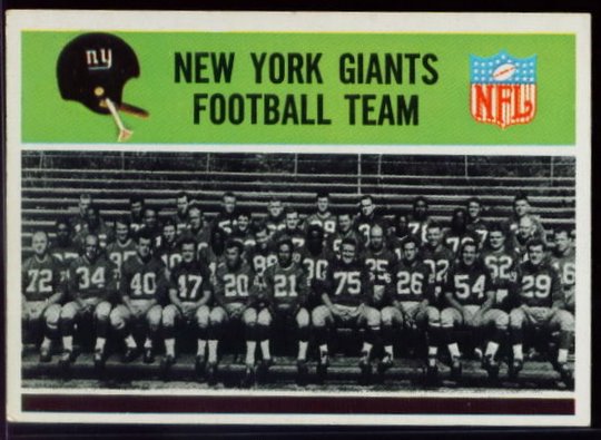 113 Giants Team Card
